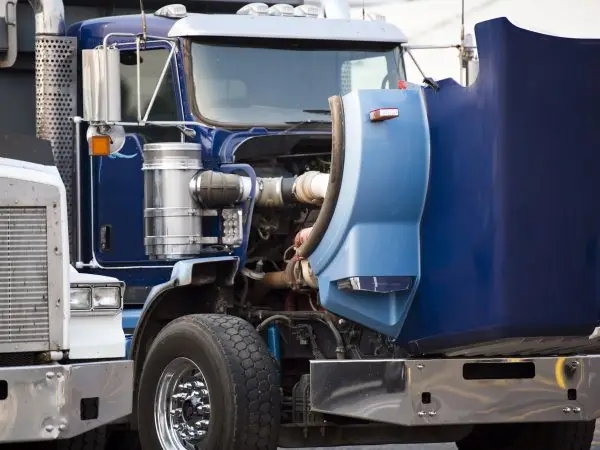 Semi Truck Blue
